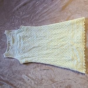 White House Black Market - White Crochet Dress